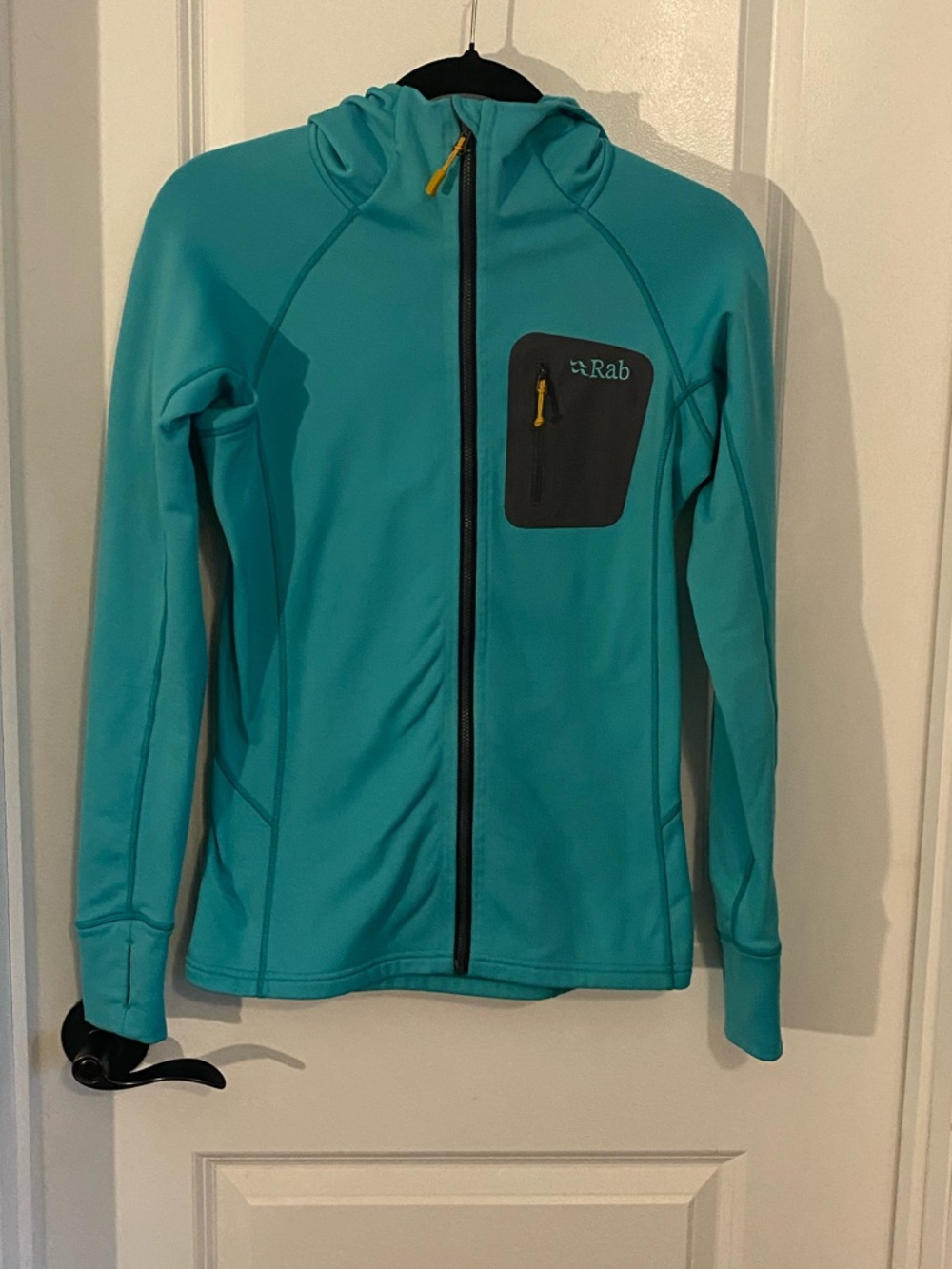 Rab Women's Teal Hooded Softshell Jacket
